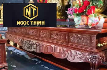 Bàn thờ Phật cổ đẹp mắt có thiết kế cổ điển